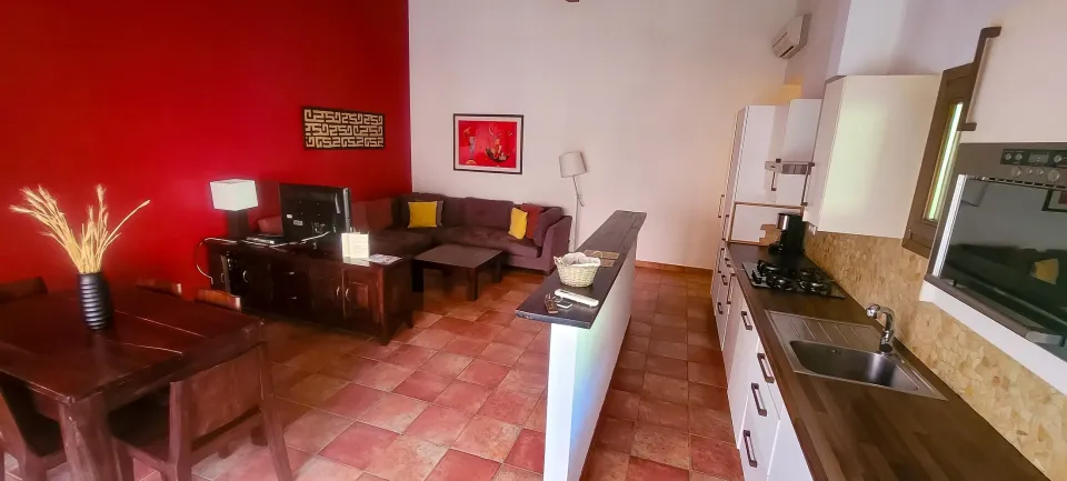 Intérieur chaleureux de villa